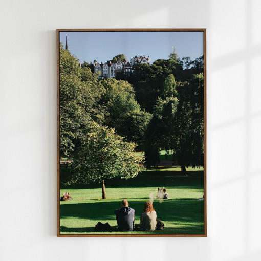 [요로코롬스튜디오] 풍경포스터 유럽 감성 숲 공원 사진포스터 인테리어액자 lawn