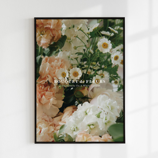 [요로코롬스튜디오] 꽃 포스터 감성 인테리어포스터 꽃그림 액자 Chamomile