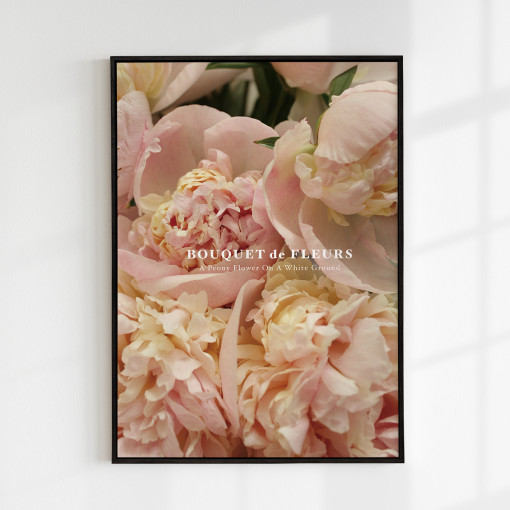 [요로코롬스튜디오] 꽃 포스터 감성 인테리어포스터 꽃그림 액자 peony