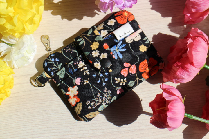 [kiki핸드메이드] 🍒미니 딸기 꽃 패브릭 카드&동전지갑🍓