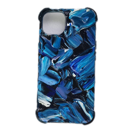 [투앤나인]모든기종 입체유화 아이폰케이스 갤럭시케이스 LG 폰케이스 -푸른빛 오로라