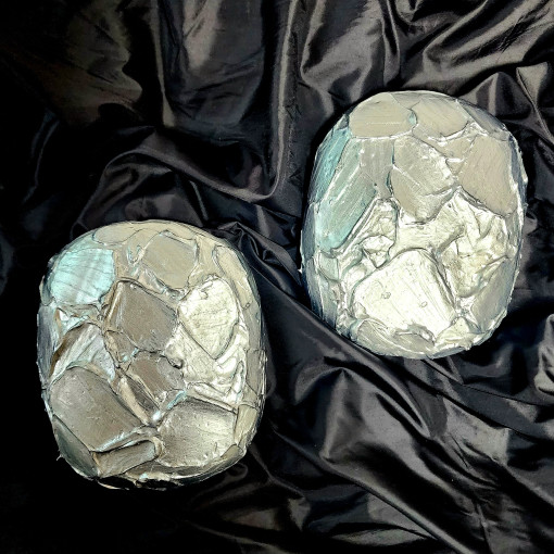 [투앤나인] 프린팅아님 입체유화실버 에어팟맥스케이스 에어팟맥스2 케이스